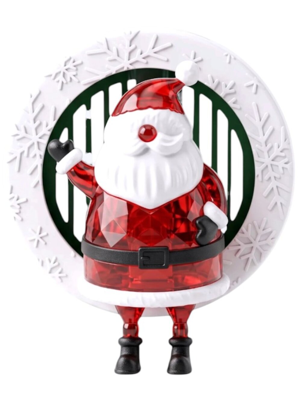 Bath & Body Works Dancing Santa Vent & Visor Car Clip Fragrance Holder